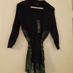 Wool and silk sweater
